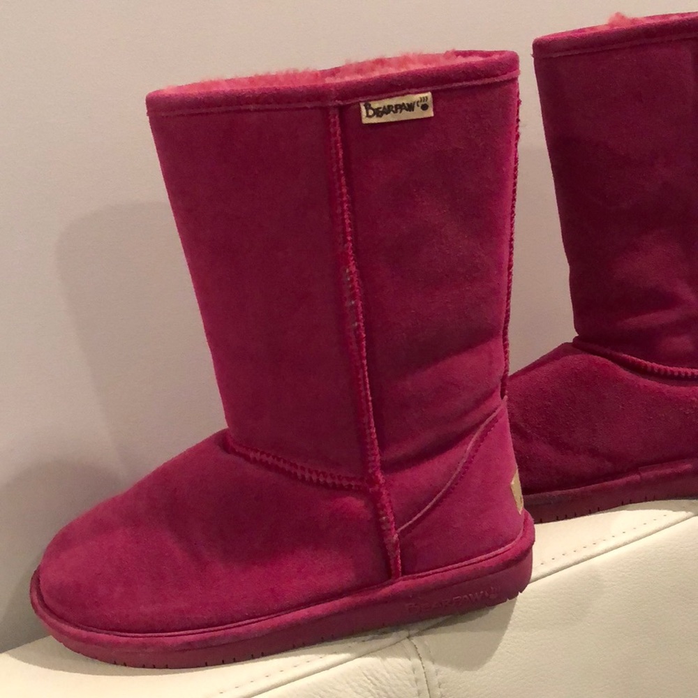 Pink BEARPAW winter boots